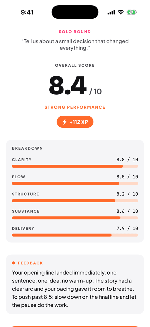 Five scores, not one